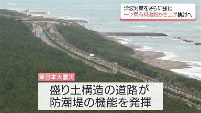 一ツ葉有料道路かさ上げで防潮堤として活用　南海トラフ巨大地震の津波対策に宮崎県が具体的検討へ|TBS NEWS DIG