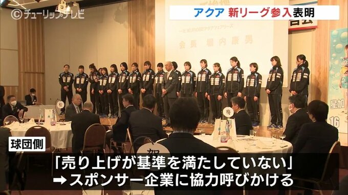 Vリーグ1部「アクアフェアリーズ」来年秋発足の新リーグに参入 富山|TBS NEWS DIG