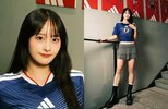 【 相沢菜月 】 「これ着て応援するぞ〜」　サッカー日本代表　ユニフォーム姿でポーズ|TBS NEWS DIG