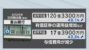 富山銀行2026年3月期決算は3期ぶり増収増益！有価証券運用益が寄与 経常収益49％超える大幅増　|　富山のニュース｜天気・防災｜チューリップテレビ