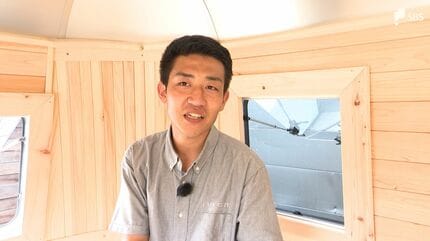 すぐに動かせる」災害時にも活用できる移動式“サウナトレーラー