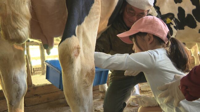 酪農体験イベント　園児が搾乳やエサやりに挑戦　大分・中津市|TBS NEWS DIG