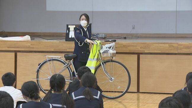 自転車の新制度「青切符」　中学生が学ぶ　山口|TBS NEWS DIG