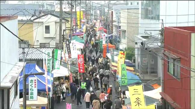 東北最大規模の露天市「春の鹿島台互市」がスタート 農産物や海産物など131店が軒を連ねる 宮城・大崎市|TBS NEWS DIG