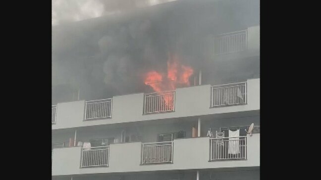 【速報】大分市大津町でアパート火災　現在消火活動中|TBS NEWS DIG