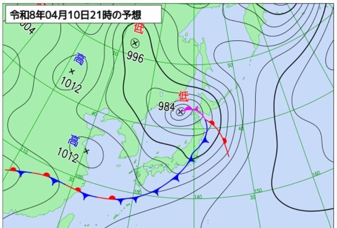 【気象情報】10日は西日本・東日本で大気不安定に…落雷や竜巻、急な強い雨に警戒　積乱雲接近時の避難など安全確保の徹底を【雨と風のシミュレーション】　|　富山のニュース｜天気・防災｜チューリップテレビ