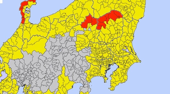 【関東甲信気象情報】24日にかけて大雪となる見込み  栃木・群馬県に大雪警報発表  積雪深／栃木・日光市土呂部12㎝　群馬・みなかみ町藤原71㎝　長野・野沢温泉70㎝【 雪と雨の動き 3時間ごとシミュレーション】|TBS NEWS DIG