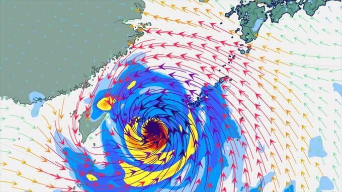 【台風情報 10日11時00分 気象庁発表】台風９号　11日午前中には先島諸島にかなり接近の見込み　雷を伴った猛烈な雨や非常に激しい雨　猛烈な風　【進路予想・雨と風のシミュレーション】　|　山梨のニュース | ＵＴＹテレビ山梨