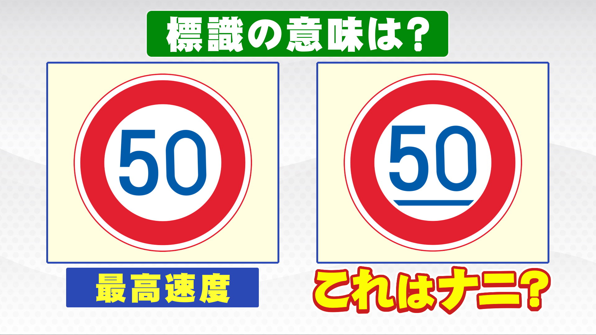 数字の下に線 この速度規制標識の意味はナニ なぜ設置されているのか 答えはその設置場所に
