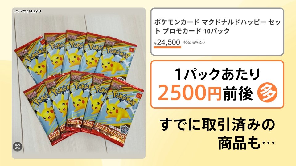 ポケモンカードMEGA マクドナルド　ハッピーセットプロモ10パック　ピカチュウ ポケモンカードMEGA マクドナルド ハッピーセットプロモ10パック