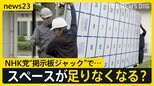 NHK党“掲示板ジャック”で都知事選の候補者ポスターに犬や猫が？ 掲示板スペースが足りなくなる？ 自治体が混乱【news23】|TBS NEWS DIG