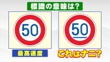 「数字の下に線」この速度規制標識の意味はナニ?なぜ設置されているのか 答えはその設置場所に|TBS NEWS DIG