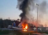 「トラック後方から出火」北陸自動車道で4トントラックが燃える火事…けが人なし 上り線呉羽PAが閉鎖 富山 | 富山のニュース|天気・防災|チューリップテレビ