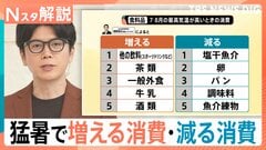 消費が減る35℃の壁 企業の“新たな暑さ対策”…データで見る「増える消費・減る消費」【Nスタ解説】| TBS CROSS DIG with Bloomberg