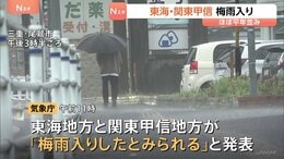 東海と関東甲信の梅雨入り発表　東海は平年より1日遅く、関東甲信は平年と同じ　向こう1週間は曇りや雨の日が多くなる見込み|TBS NEWS DIG