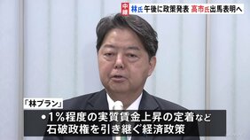 自民党総裁選 林官房長官が会見で「林プラン」政策発表へ 高市早苗氏は午後、出馬を表明する見通し|TBS NEWS DIG