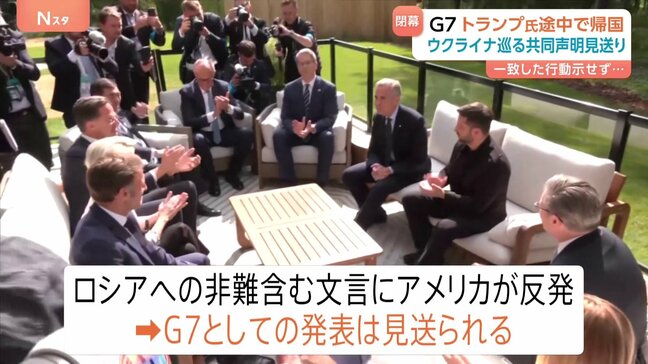 米が“ロシア非難”に反発　G7ウクライナ支援の共同声明を見送り　結束に大きな課題|TBS NEWS DIG