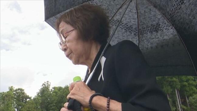 「歳とともに薄れない」女子生徒を含む61人が犠牲　大月空襲から80年　遺族らが平和祈る　山梨・遺髪塚|TBS NEWS DIG