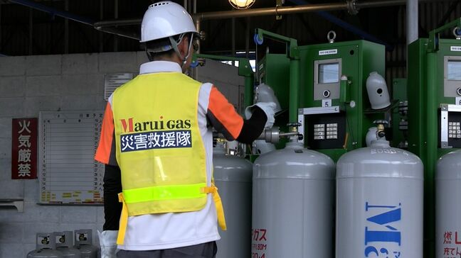 LPガス充填工場で防災訓練 台風による河川の氾濫などを想定 避難所に届けるため自家発電機でガスを充填する作業など【岡山】|TBS NEWS DIG