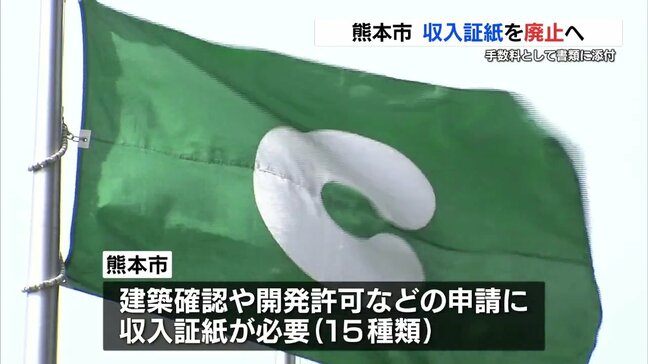 使用は全国の政令市で3市だけ　書類申請などに貼付する収入証紙　熊本市が廃止へ|TBS NEWS DIG