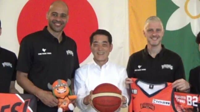 愛媛オレンジバイキングスがシーズン終了を中村知事に報告、新リーグ構造の来季へ自信|TBS NEWS DIG