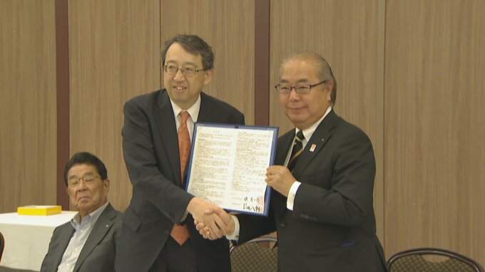 「県政をさらに前に…」新田知事と自民富山県連が政策協定　ウェルビーイングについては記載されず　富山　|　富山のニュース｜天気・防災｜チューリップテレビ