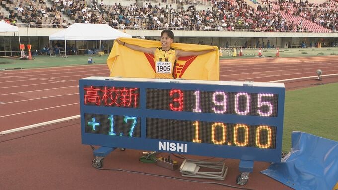 陸上100メートルで10秒00　清水空跳選手が20歳未満の東アジア陸上の日本代表に|TBS NEWS DIG