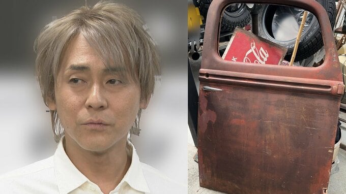 【ヒロシ】知人から“シボレーのドア”を譲り受けるも「狭いから置く場所ないのよね」と困惑|TBS NEWS DIG