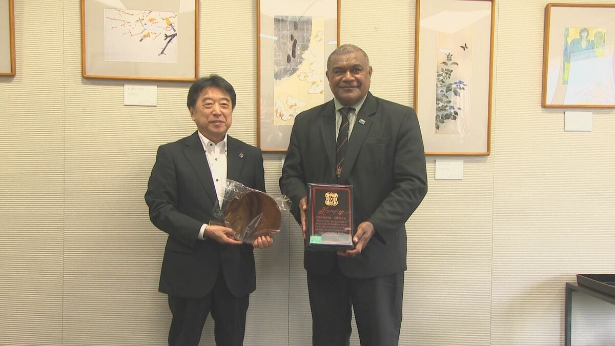フィジー次期駐日大使が大分市を訪問　ラグビーから貿易、人材交流の拡大へ意欲