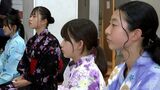 中学生が浴衣を着る体験「日本文化に親しみをもって」呉服店が主催【岡山】　|　岡山・香川のニュース | 天気 | RSK山陽放送