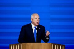 米民主党、副大統領候補ウォルズ氏の知名度向上を演出－大会３日目| TBS CROSS DIG with Bloomberg