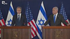 米ブリンケン国務長官とイスラエル・ネタニヤフ首相が会談　人道回廊の設置やハマスからの人質解放の交渉など協議か| TBS CROSS DIG with Bloomberg
