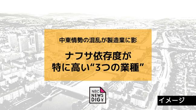 ナフサ依存度が特に高い“3つの業種” 中東情勢の混乱が製造業に影 高騰で強まる事業縮小の不安|TBS NEWS DIG