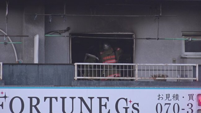 未明にアパート火災　焼けた部屋から1人の遺体見つかる　警察が身元確認進める　山梨・甲府市|TBS NEWS DIG