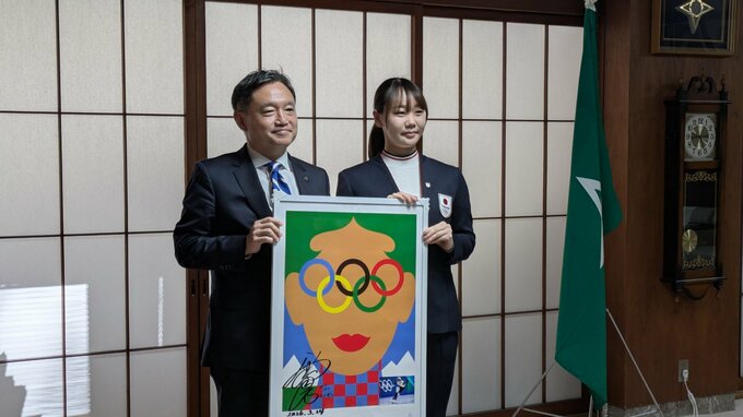 吉田雪乃選手　盛岡市役所でミラノ・コルティナオリンピック™出場を報告　岩手|TBS NEWS DIG