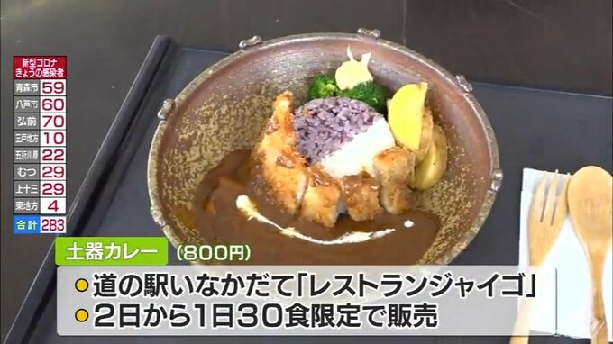 新名物「土器カレー」　器は弥生時代の土器をイメージした特注品　田んぼアートの村「田舎館村」で2日から販売|TBS NEWS DIG