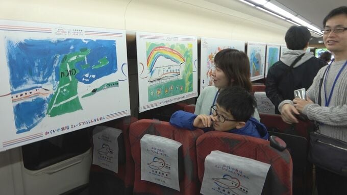 北陸新幹線敦賀開業１周年でアートな新幹線運行 こどもたちが未来を描く　|　石川県のニュース｜MRO北陸放送