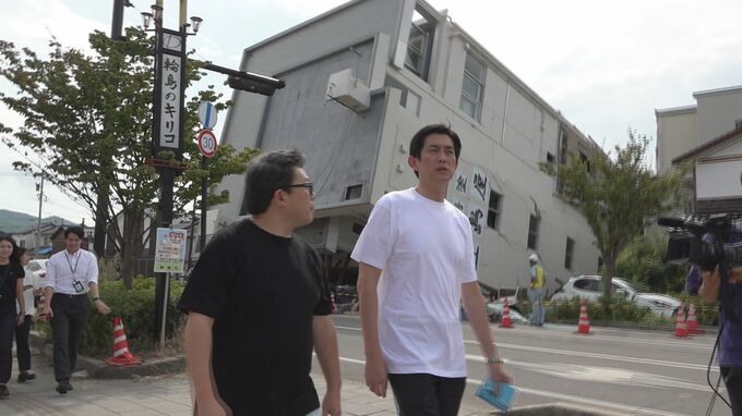 「能登半島の強靭化を」自民党総裁選に出馬表明の小林鷹之氏が被災地・輪島市を視察　|　石川県のニュース｜MRO北陸放送