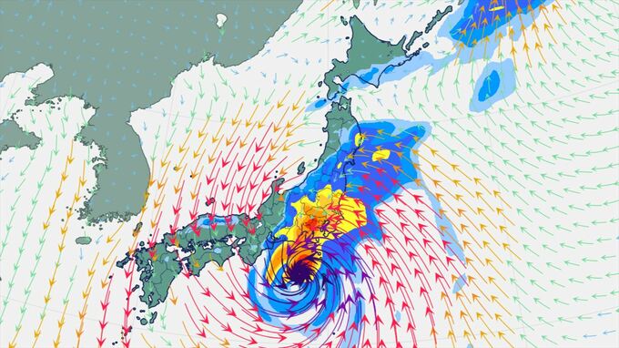 【台風情報】台風25号　関東甲信地方　19日(土)夕方～21日(月・祝)頃にかけ、雷を伴った激しい雨の降る所が　土砂災害に厳重に警戒　【進路予想・シルバーウィークは？雨と風のシミュレーション】　|　山梨のニュース | ＵＴＹテレビ山梨