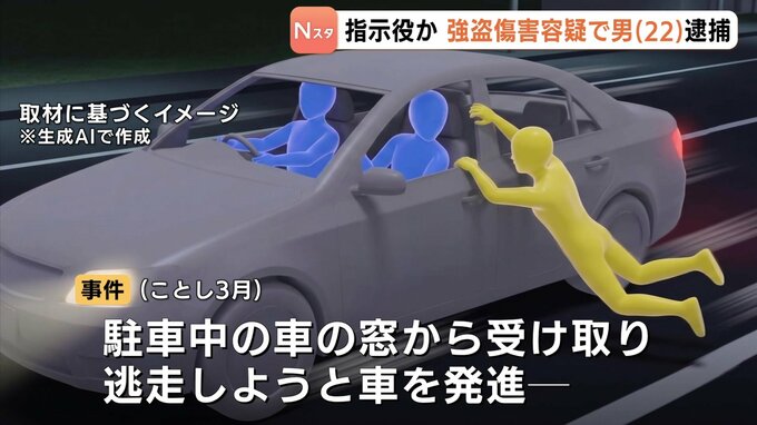 現金40万円奪われた男性が車から落とされケガした事件　3人目の容疑者(22)を逮捕 　指示役か 強盗傷害の疑い 広島市東区　|　RCC NEWS | 広島ニュース | RCC中国放送