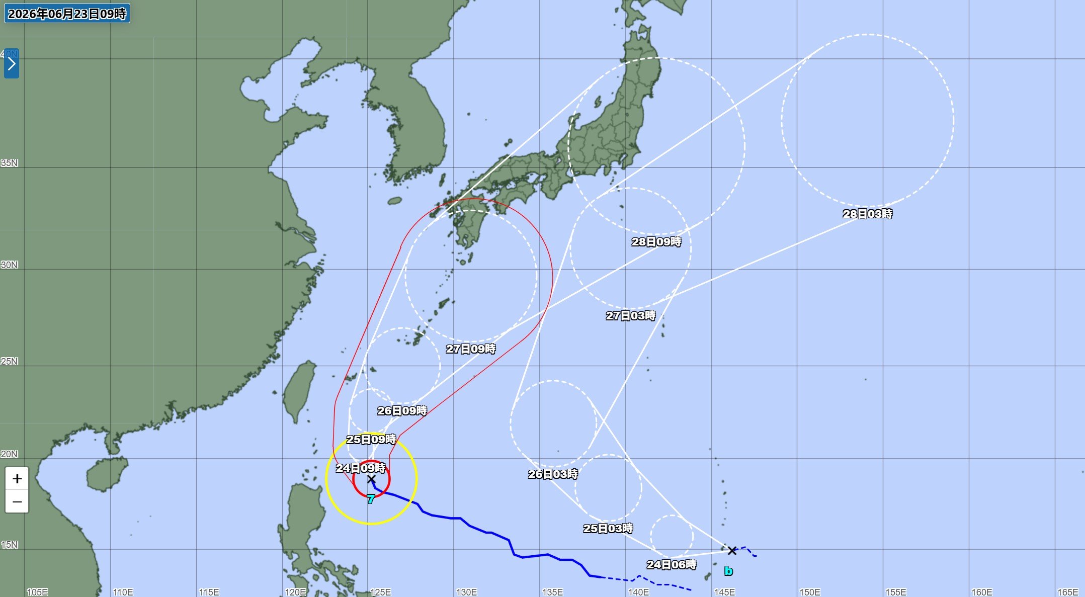 ダブル台風】台風7号「メーカラー」非常に強い勢力でフィリピンの東に