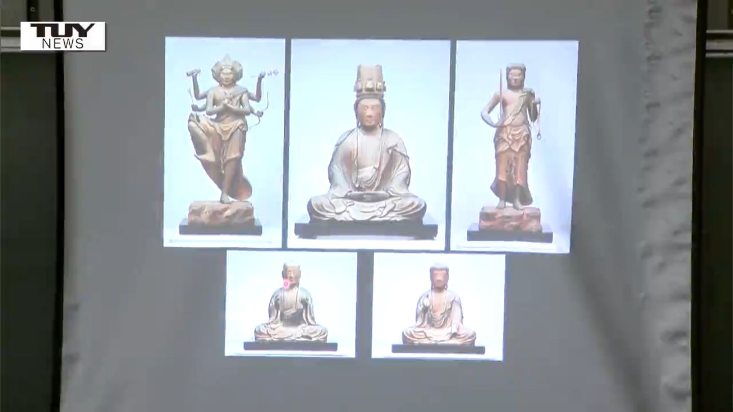 御開帳 寒河江市の慈恩寺で5体の秘仏を公開 代々受け継がれる秘仏を