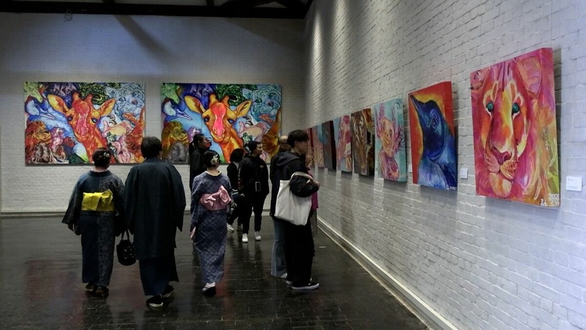 マスキングテープで画家・石村嘉成さんの作品を再現　アートにも活用を　石村さん本人もびっくり【岡山】