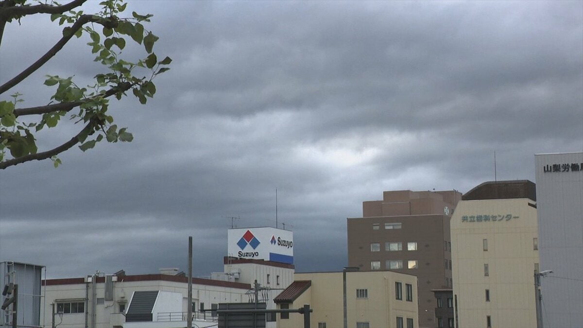 きょうも大雨　9日夜遅くから10日明け方まで浸水や増水、土砂災害に注意・警戒　山梨