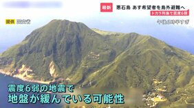 トカラ列島で“史上初”震度6弱　悪石島の希望者を“島外避難”へ　島民の不安と疲れはピーク「1人は怖い…もう夜が眠れない」【news23】|TBS NEWS DIG
