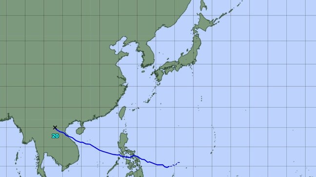 台風20号(ブアローイ)は熱帯低気圧に変わる　今後の全国の天気を画像で　気象庁|TBS NEWS DIG
