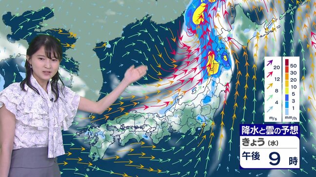 台風9号は次第に温帯低気圧に変わり北日本へ　あすにかけて北日本で警報級の大雨のおそれ　南風によって東日本で猛暑日続出|TBS NEWS DIG