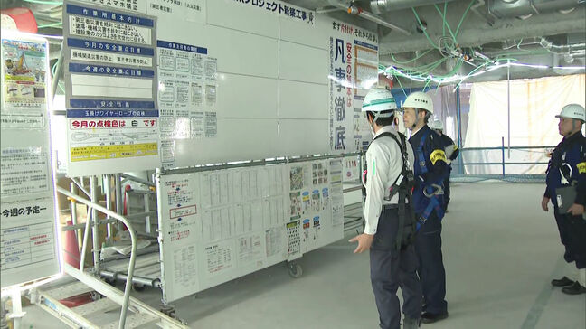 送風機やクーリングルーム　建設現場の熱中症対策をパトロール|TBS NEWS DIG