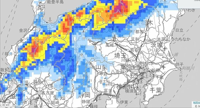 【関東甲信気象情報】長野県では今夜はじめ頃から24日昼過ぎにかけて警報級の大雪となる可能性　関東北部では大雪の峠は越える…群馬みなかみ町藤原で積雪深114センチ【 雪と雨の動き 3時間ごとシミュレーション】|TBS NEWS DIG