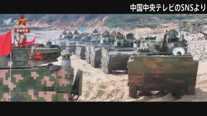 台湾・頼清徳総統就任1年に合わせ　対岸で中国軍が「上陸作戦」能力をアピール　頼氏をけん制か|TBS NEWS DIG